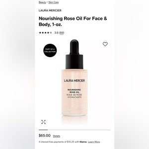 LAURA MERCIER ROSE OIL FOR FACE AND BODY